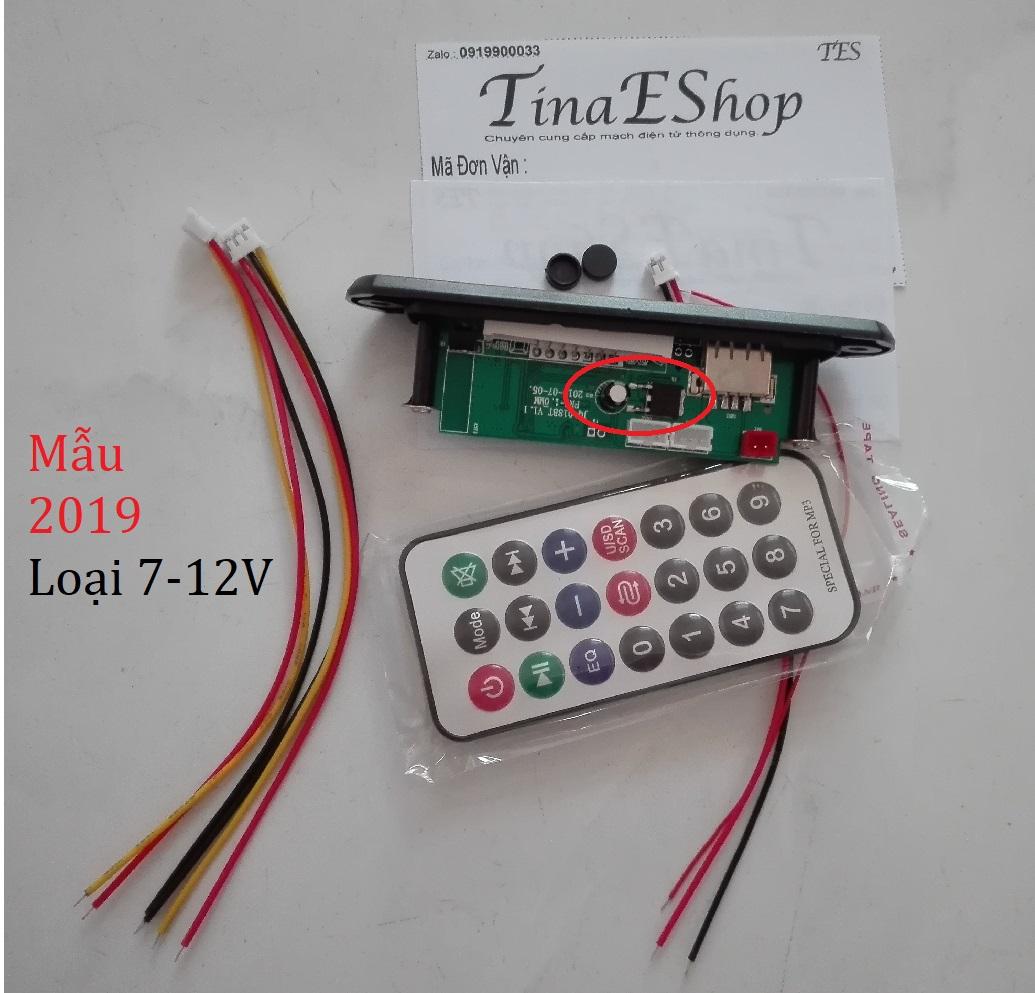 Mạch Giải Mã MP3 tích hợp Bluetooth  7-12V mẫu M076