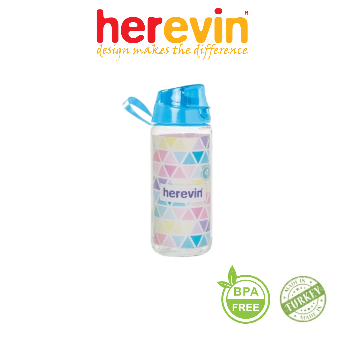 Bình Nước Thể Thao Thủy Tinh Herevin 500ml - HEBI111804-000 [GIAO MÀU NGẪU NHIÊN]