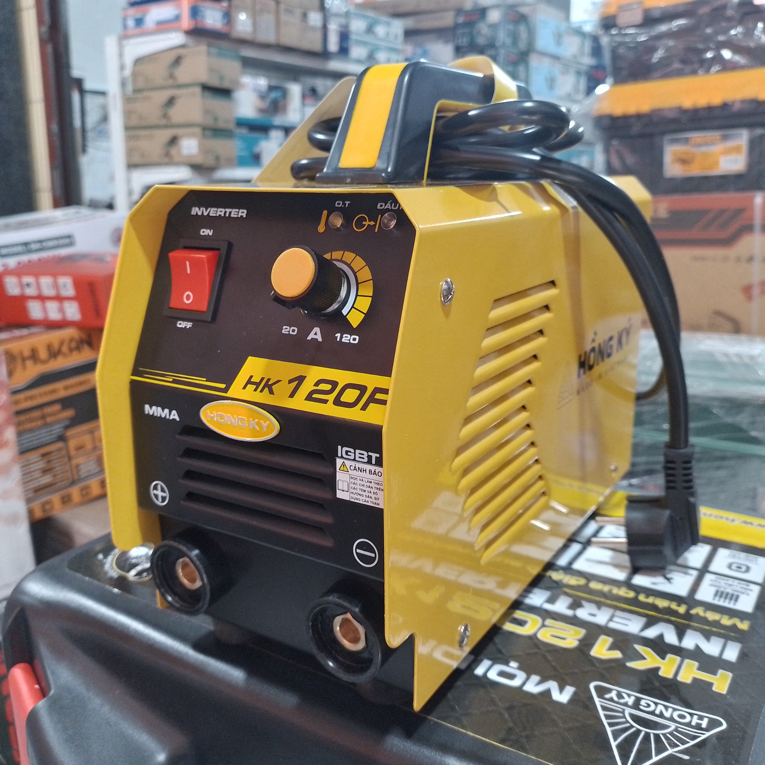 Máy hàn que hồng ký - hk-120f máy hàn điện tử chính hãng bảo hành 18 tháng