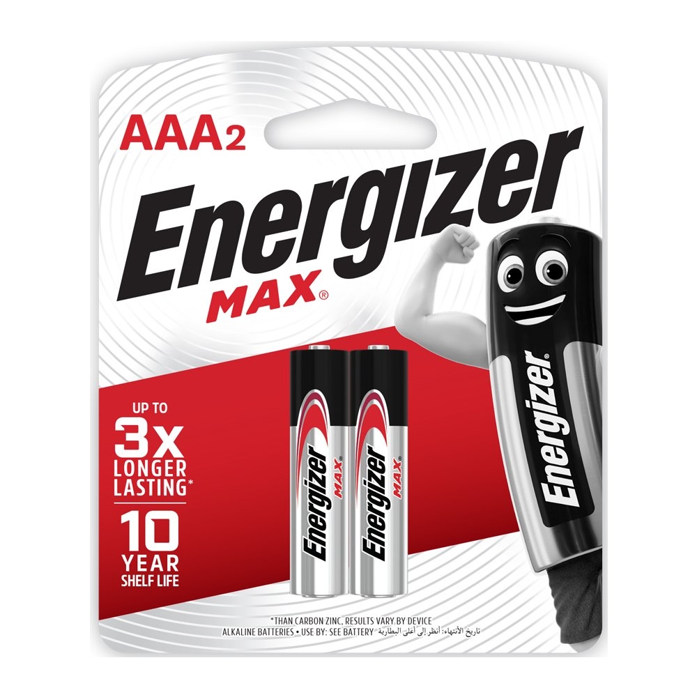 vỉ 2 viên Pin  AA/AAA Energizer max E91/E92 chính hãng
