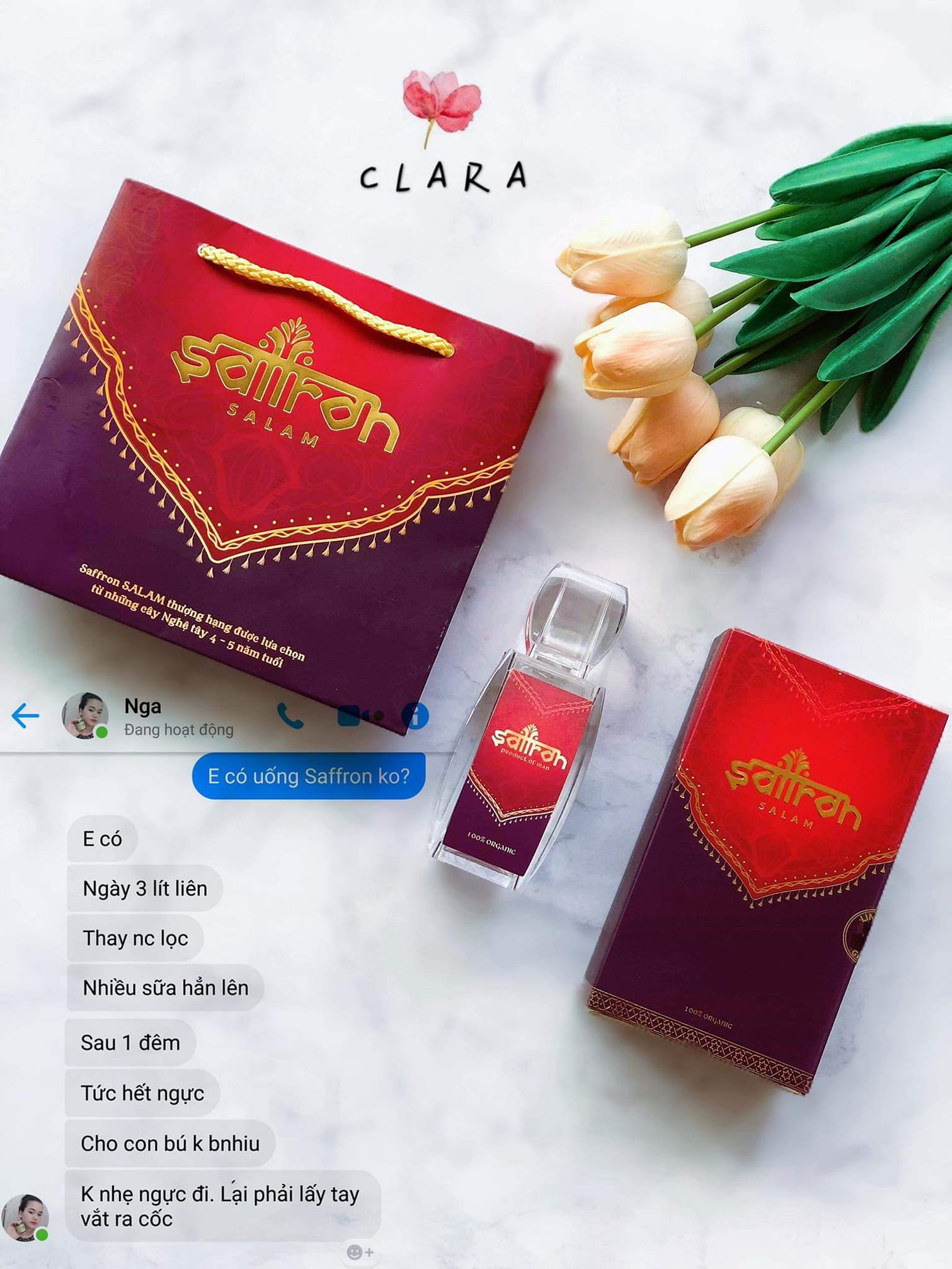 [CHÍNH HÃNG + VOUCHER GIẢM GIÁ] Saffron Salam Super Negin Nhụy Hoa Nghệ Tây Chính Hãng Từ Iran Giúp Làm Đẹp Da, Ngủ Ngon, Bồi Dưỡng Sức Khỏe, Số 1,Tặng Bình Thủy Tinh