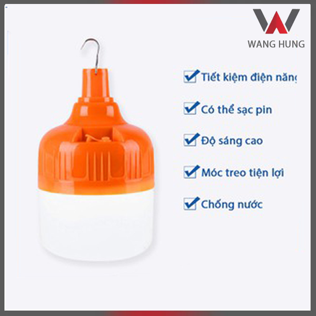 Đèn LED sạc tích điện siêu sáng Cát Thái Q021 có móc treo dễ dàng mang theo rất tiện lợi chất liệu nhựa bền bỉ tuổi thọ sử dụng lâu tiết kiệm điện năng