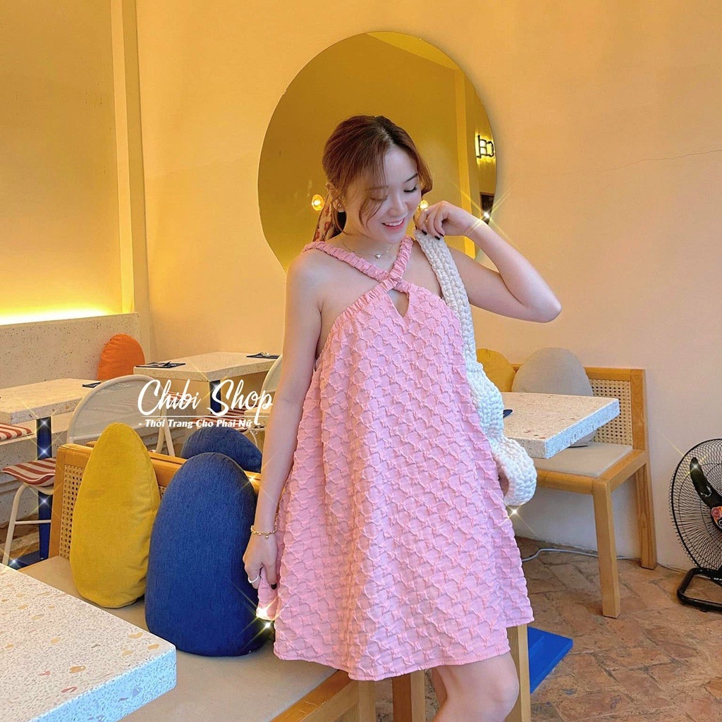 Đầm maxi dự tiệc, đầm 2 dây phối hở lưng quyến rũ chất vải đũi cao cấp.tp