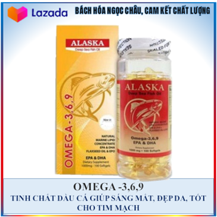 Omega 369 alaska q10 bổ não sáng mắt đẹp da lọ 100v