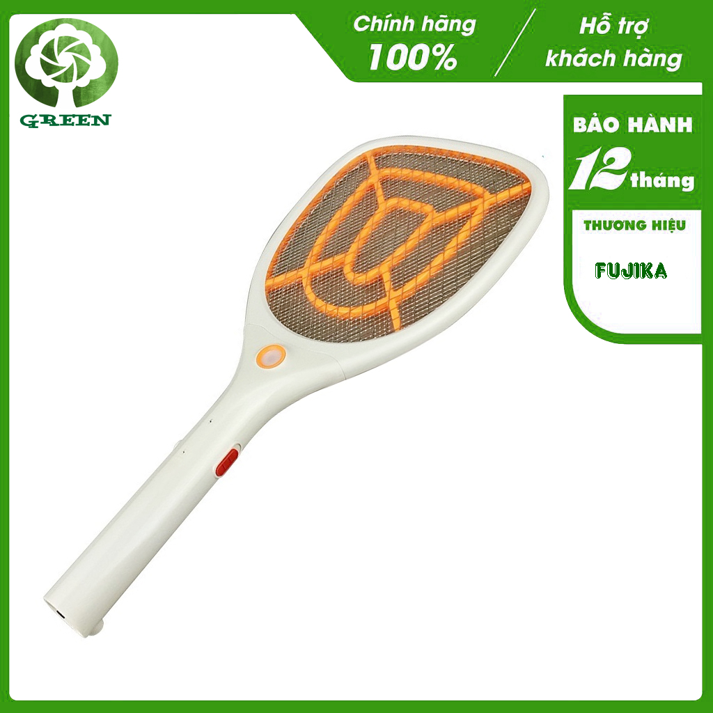 Vợt muỗi fujika fj-vm608,vợt bắt muỗi điện dung lượng pin 600mah sạc nhanh thời gian sử dụng lâu lưới kim loại 3 lớp cao cấp-hàng chính hãng
