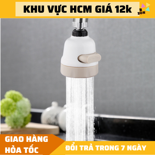 FREESHIP đầu vòi tăng áp rửa chén xoay 360 độ, vòi xịt tăng áp 2 chế độ nước, vòi nước rửa chén tăng áp, vòi nước tăng áp