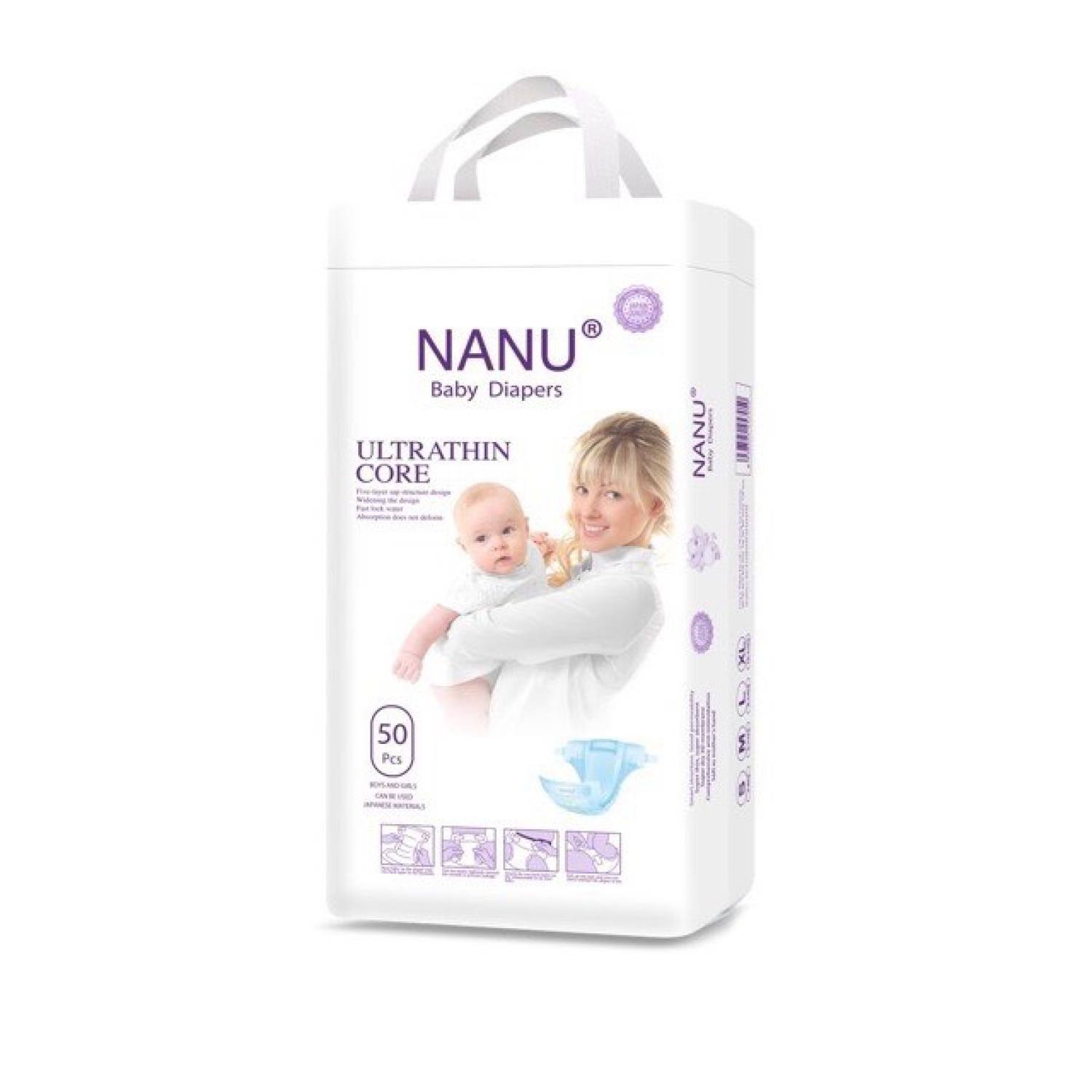 Bỉm dán nanu baby /size s, size m/ 1 bịch có 50 miếng/ giá siêu rẻ