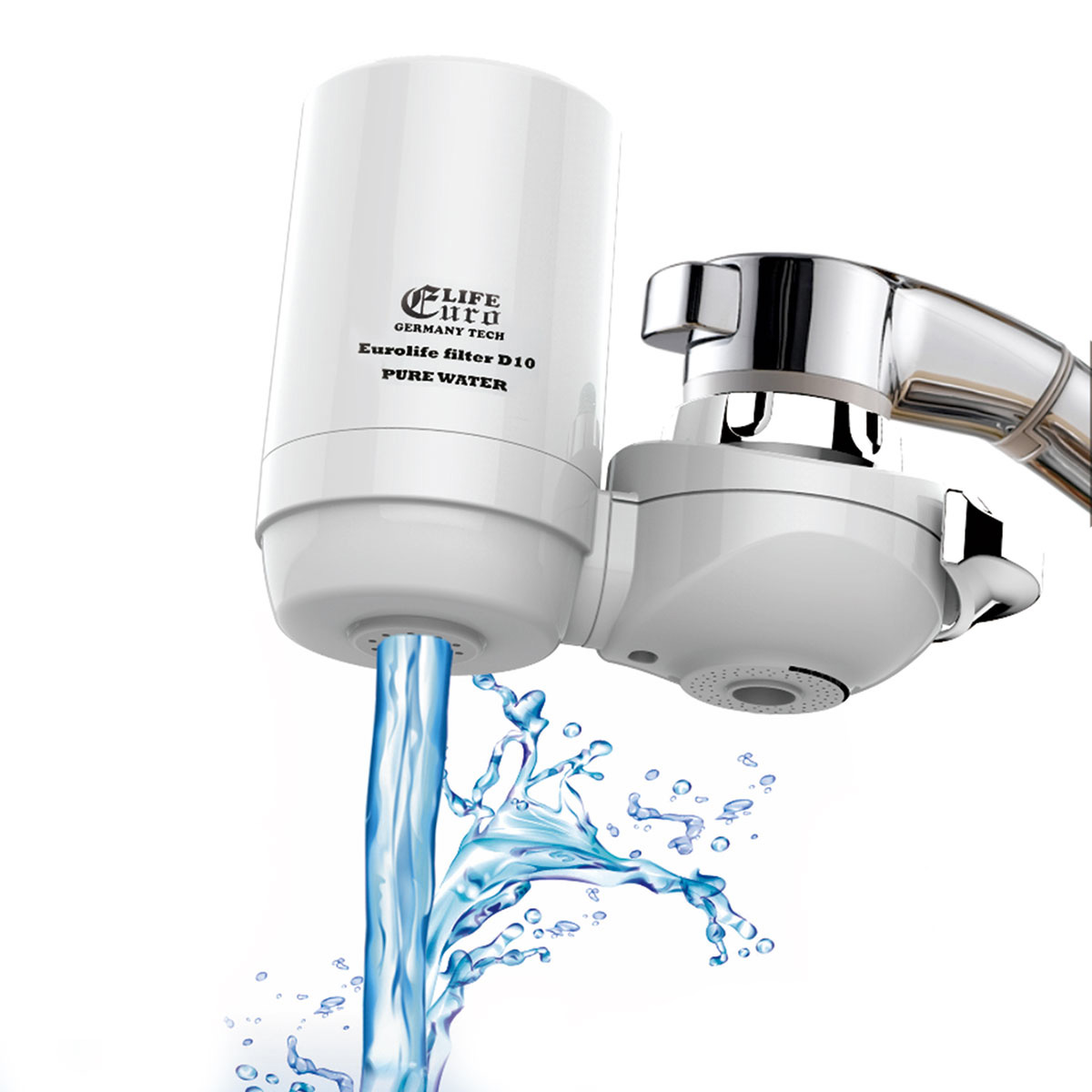 ( Có video) Máy lọc trực tiếp đầu vòi Eurolife EL-LS-D10 (Trắng)