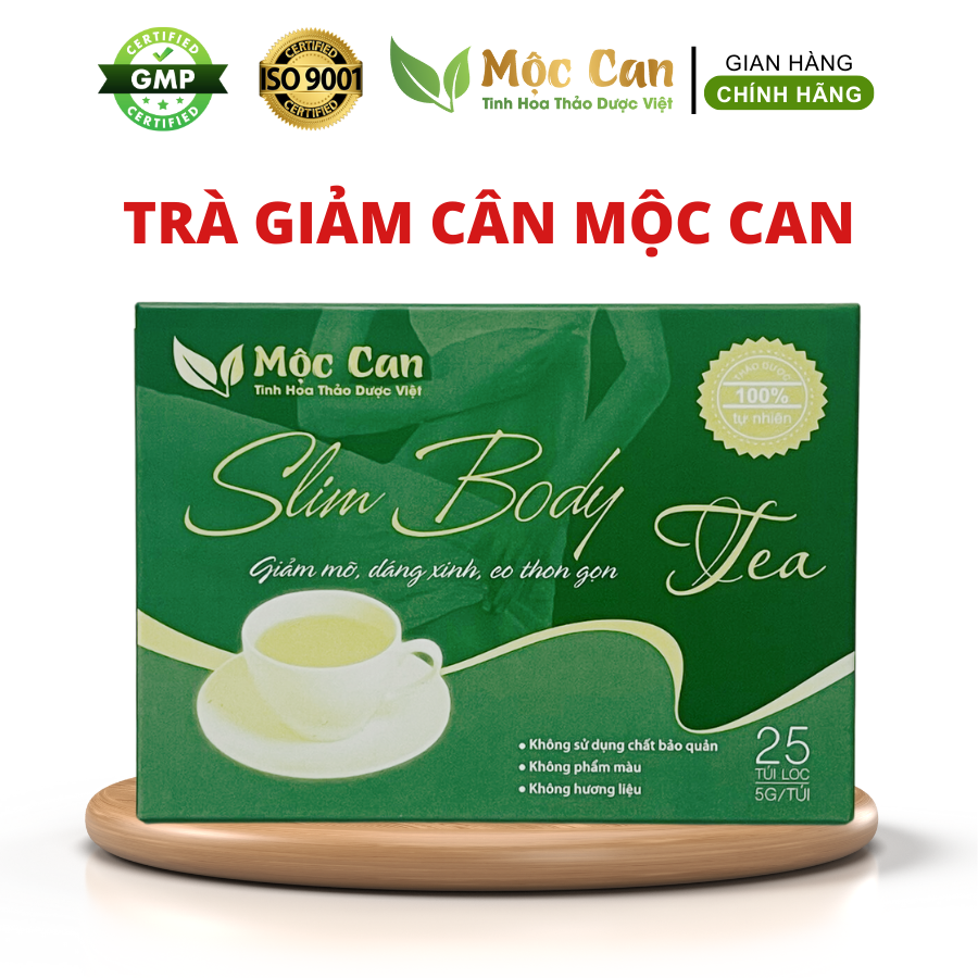 Trà giảm cân mỡ bụng, trà giảm cân sau sinh Mộc Can, Slom body tea, trà giảm cân cấp tốc không tác dụng phụ