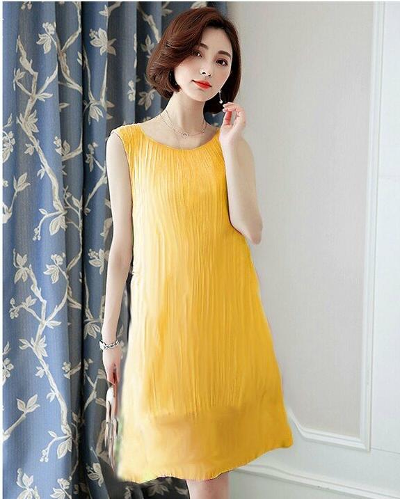 Đầm bầu suông dập li