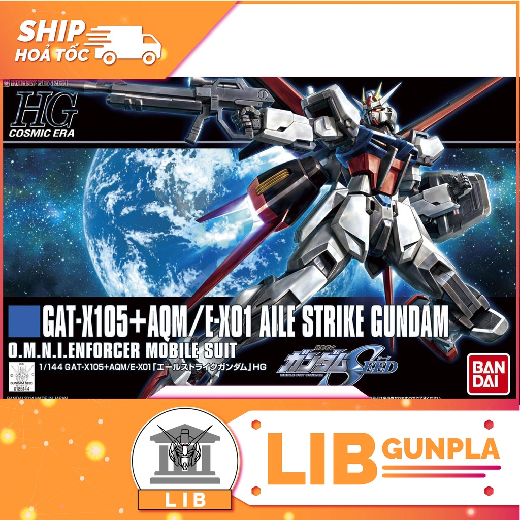 Mô hình lắp ráp gundam hg ce 1/144 aile strike gundam