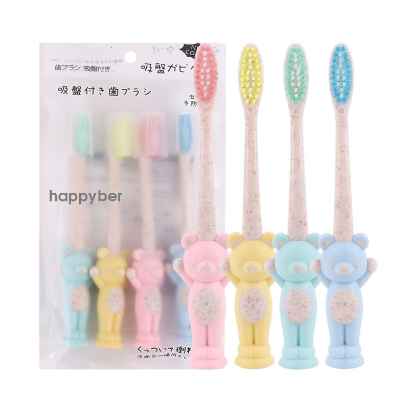Set 4 Bàn Chải Đánh Răng Siêu Mềm Moony Star - Hàng Xuất Nhật