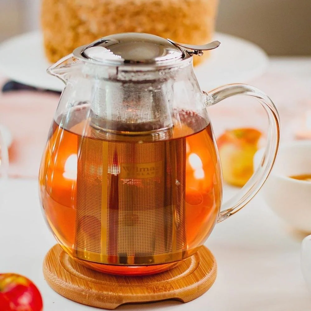 Bình lọc trà thủy tinh Wilmax 0.6L