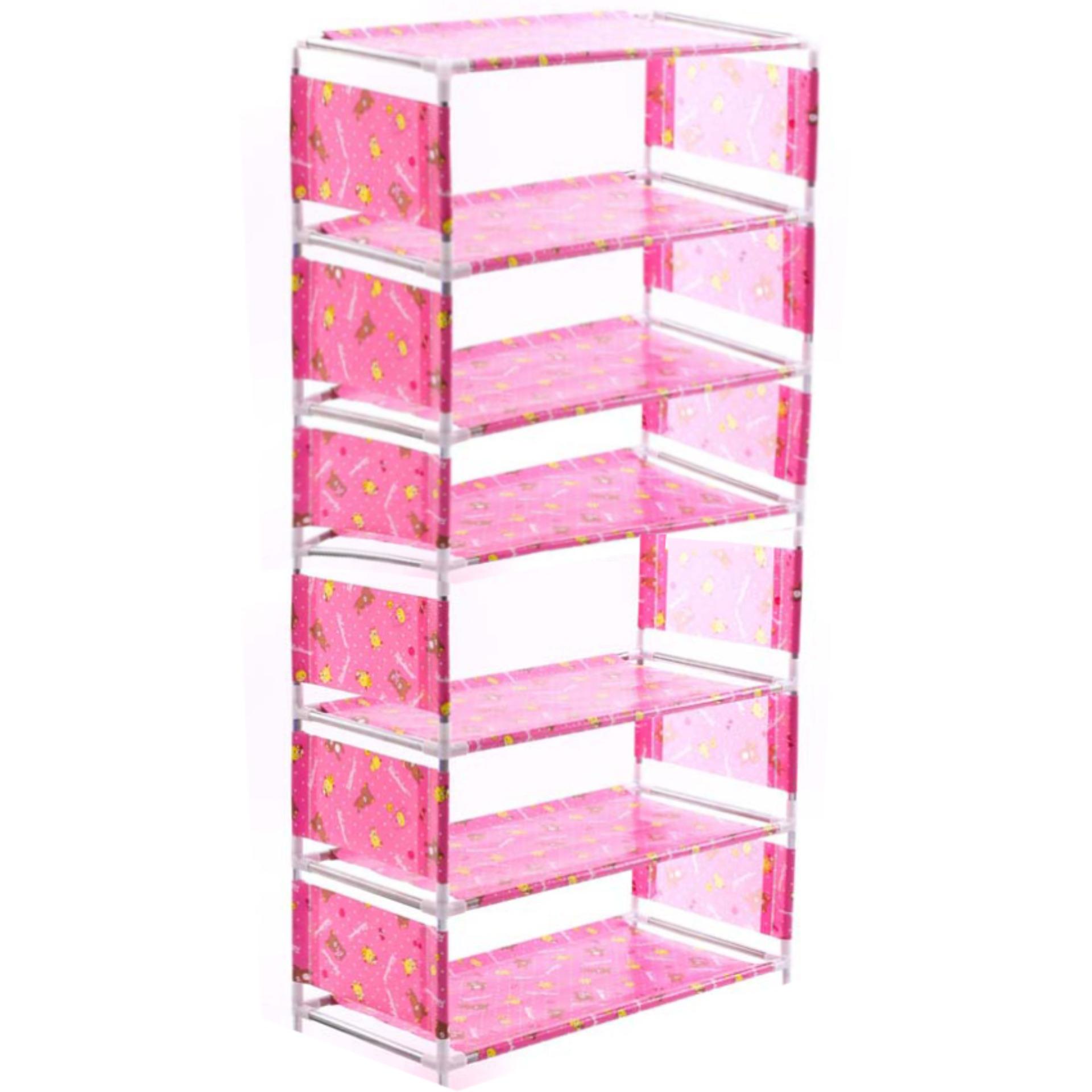 Tủ giày dép 7 tầng 6 ngăn giá rẻ - 99K CHỈ HÔM NAY / Kệ đa năng, giá để giày dép khung inox 7 tầng, ke giay dep cao cap