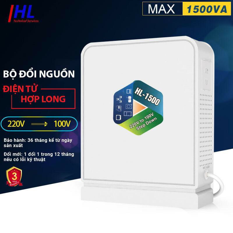 Đổi nguồn hợp long đổi điện từ 220v xuống 100v công suất 1,5kva