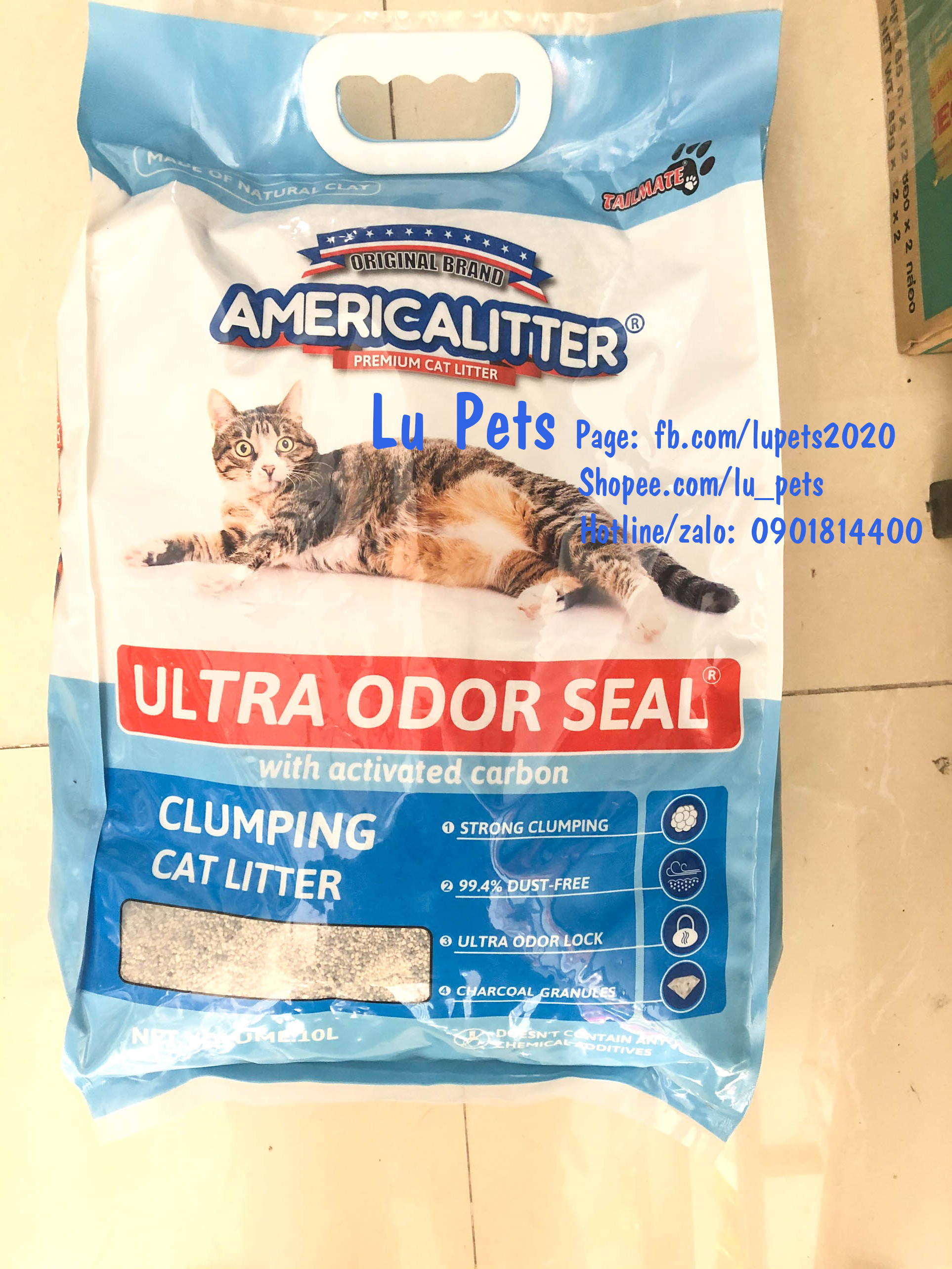 Cát Vệ Sinh Cho Mèo America | Cát Mỹ Cho Mèo