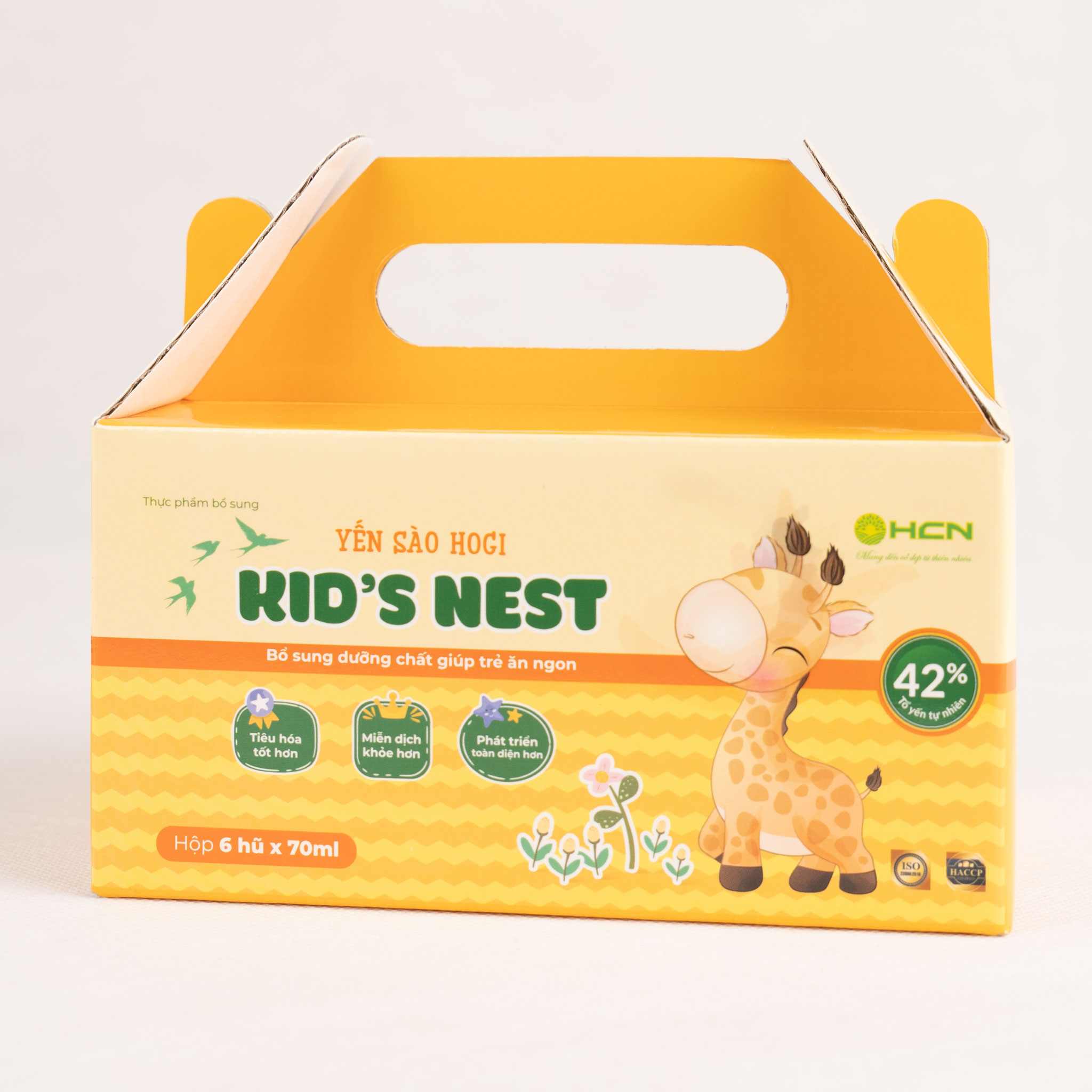 Yến sào HoGi Kid's nest , hộp 6 hũ x 70ml