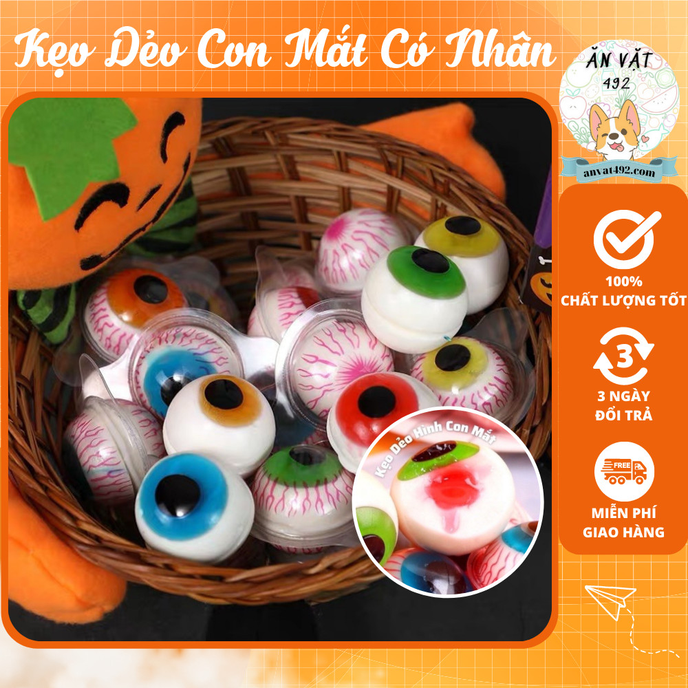 Kẹo dẻo con mắt có nhân