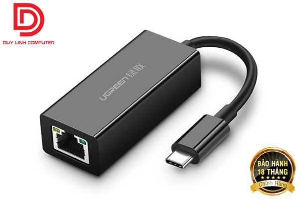 Cáp usb type c to lan gigabit 10/100/1000 chính hãng ugreen 50307