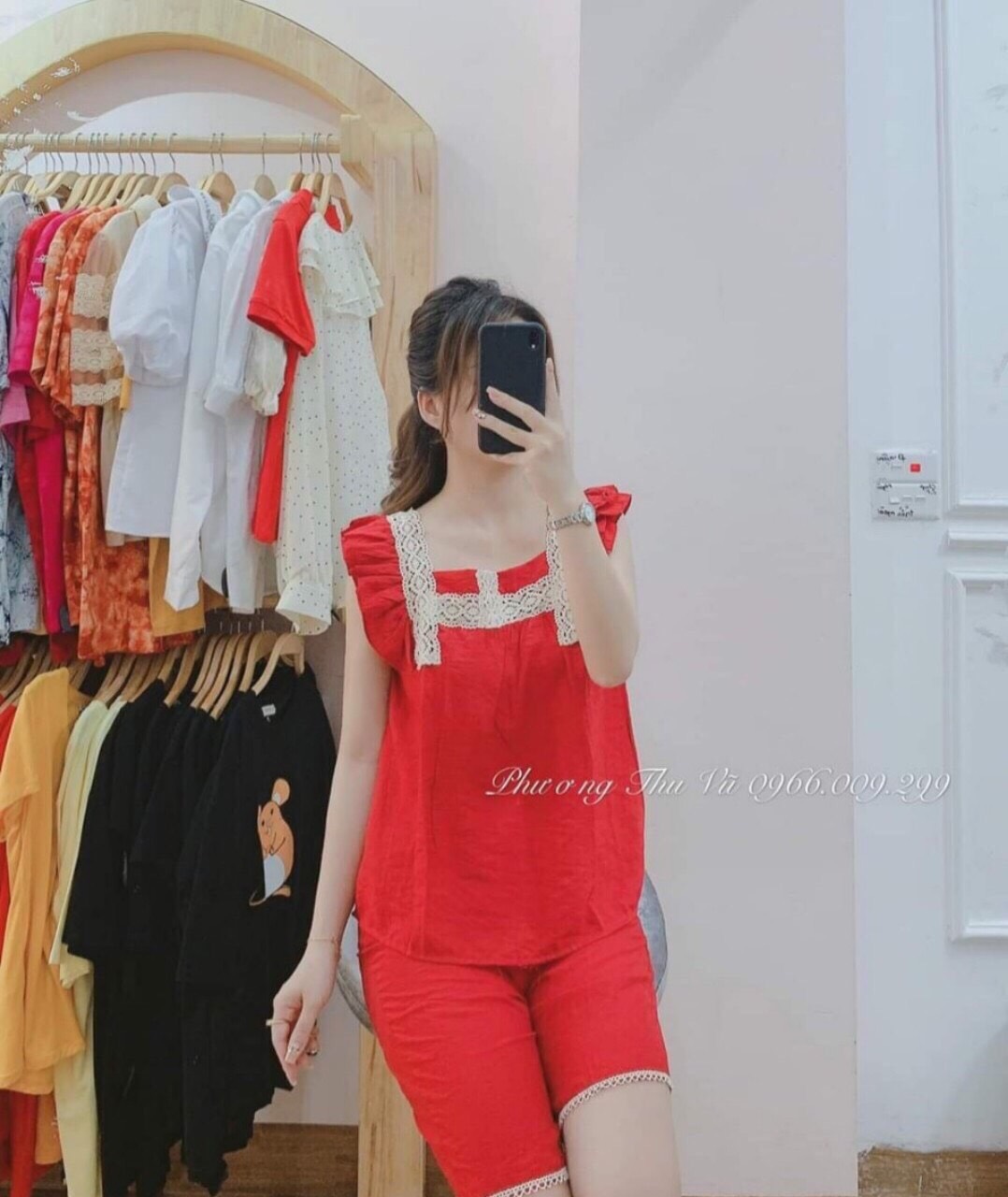 Set bộ lửng nữ tay cánh tiên siêu xinh,form siêu dễ mặc nha khách-qc39