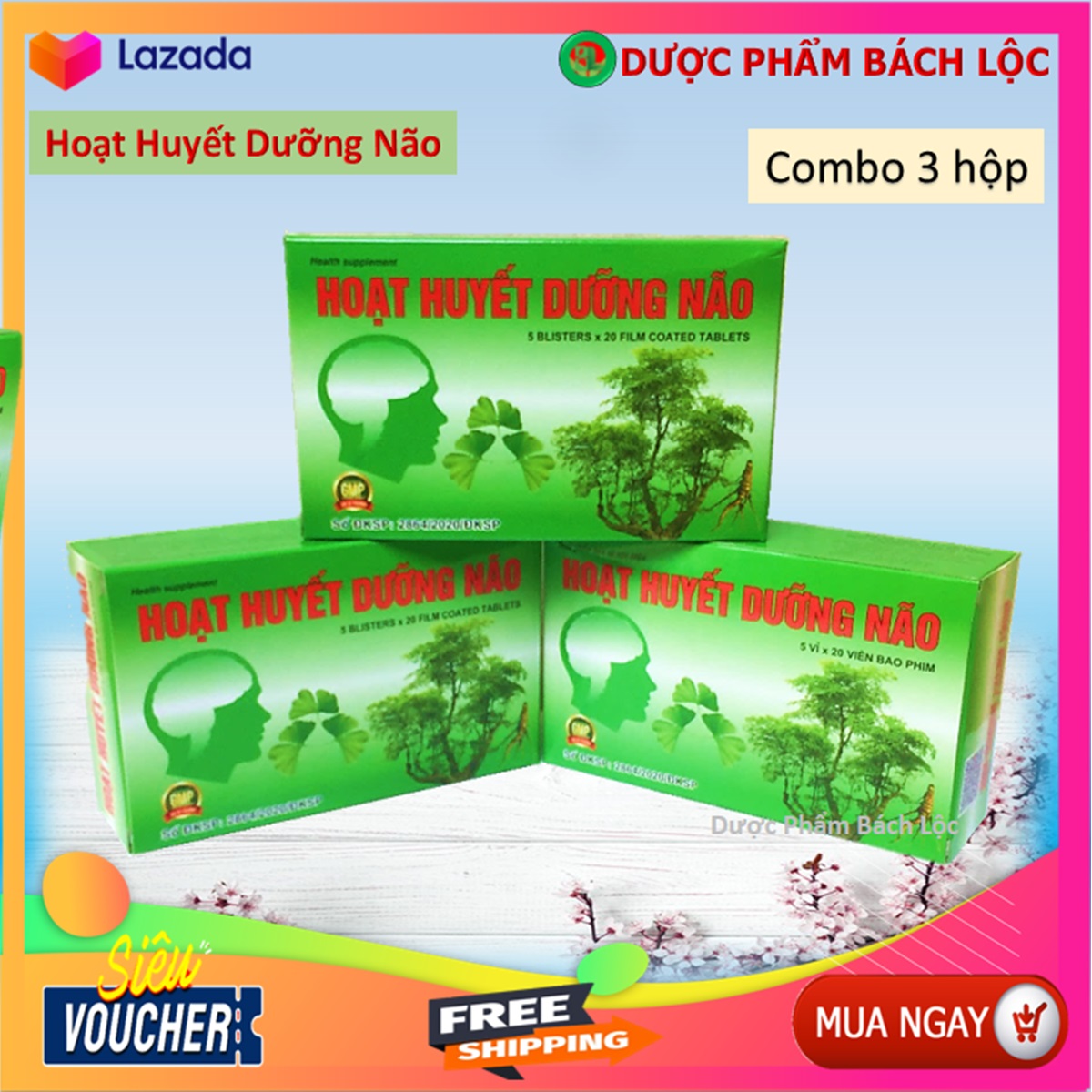 Combo 3 Hộp Hoạt Huyết Dưỡng Não Đại Uy