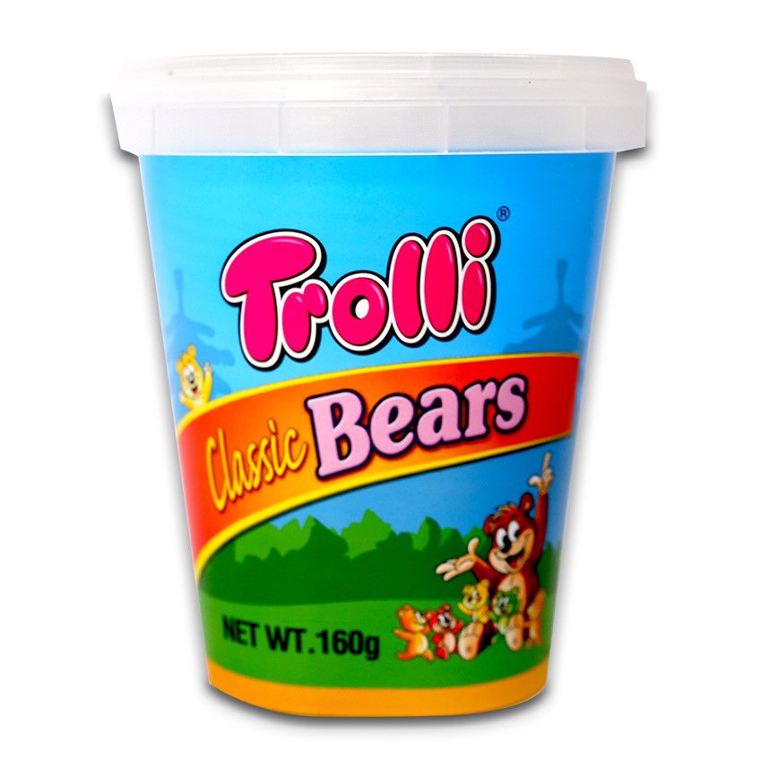 Kẹo dẻo hình gấu trolli classic bears 160gr - đức
