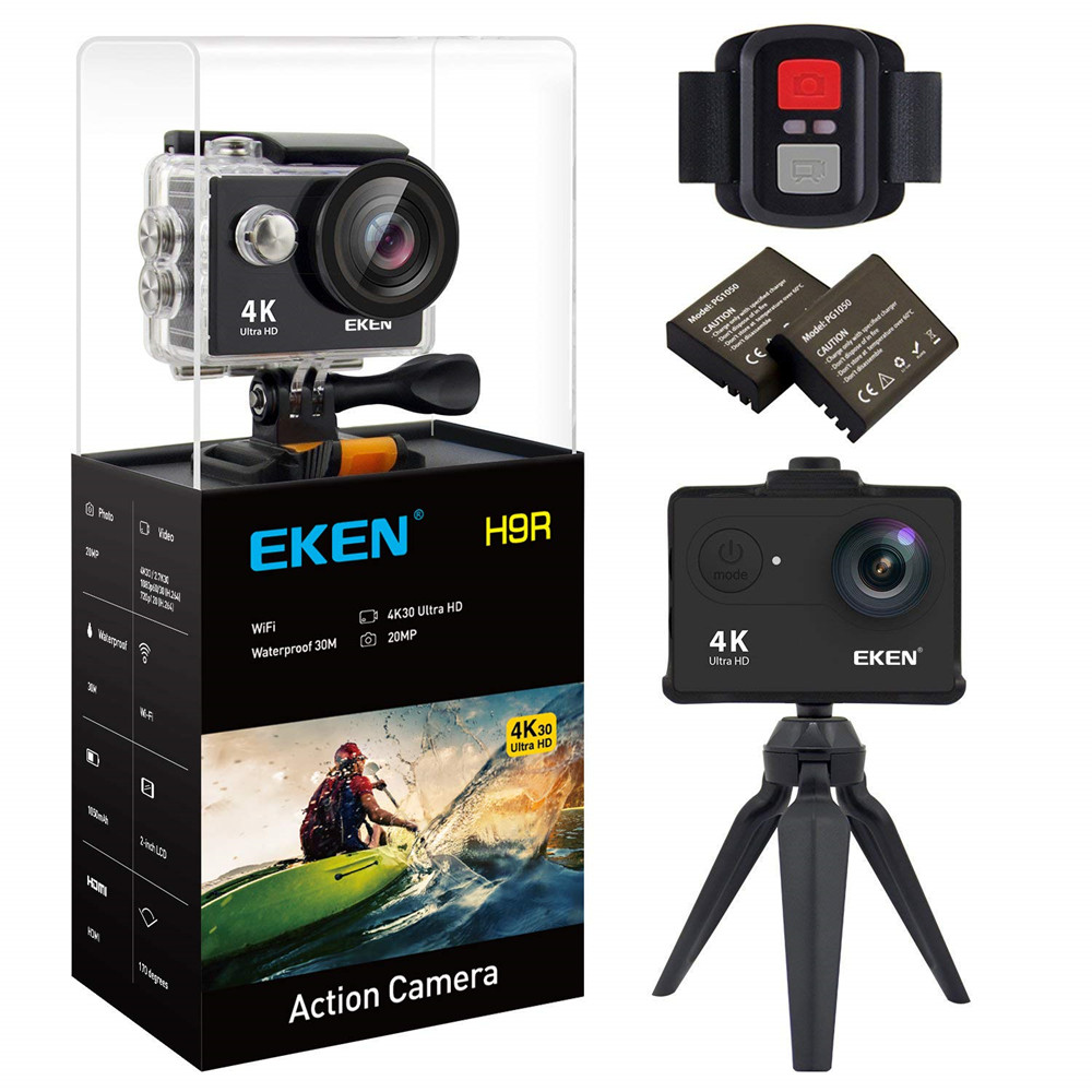 Camera hành trình 4k, camera phượt chống nước, camera phượt chống nước, Camera Hành Trình Eken H9R 4K Ultra HD Wifi phiên bản cao cấp, siêu chất lượng, hình ảnh mượt mà