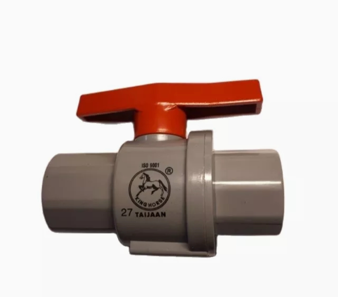 Van nhựa pvc tay đỏ - khoá nước đủ size phi ø21, ø27, ø34, ø42, ø 49 taijan- hiệu con ngựa- bh 12 tháng- hàng chính hãng