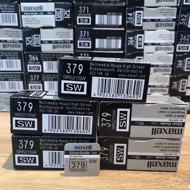 PIN ĐỒNG HỒ Maxell SR521SW-379 Chính hãng