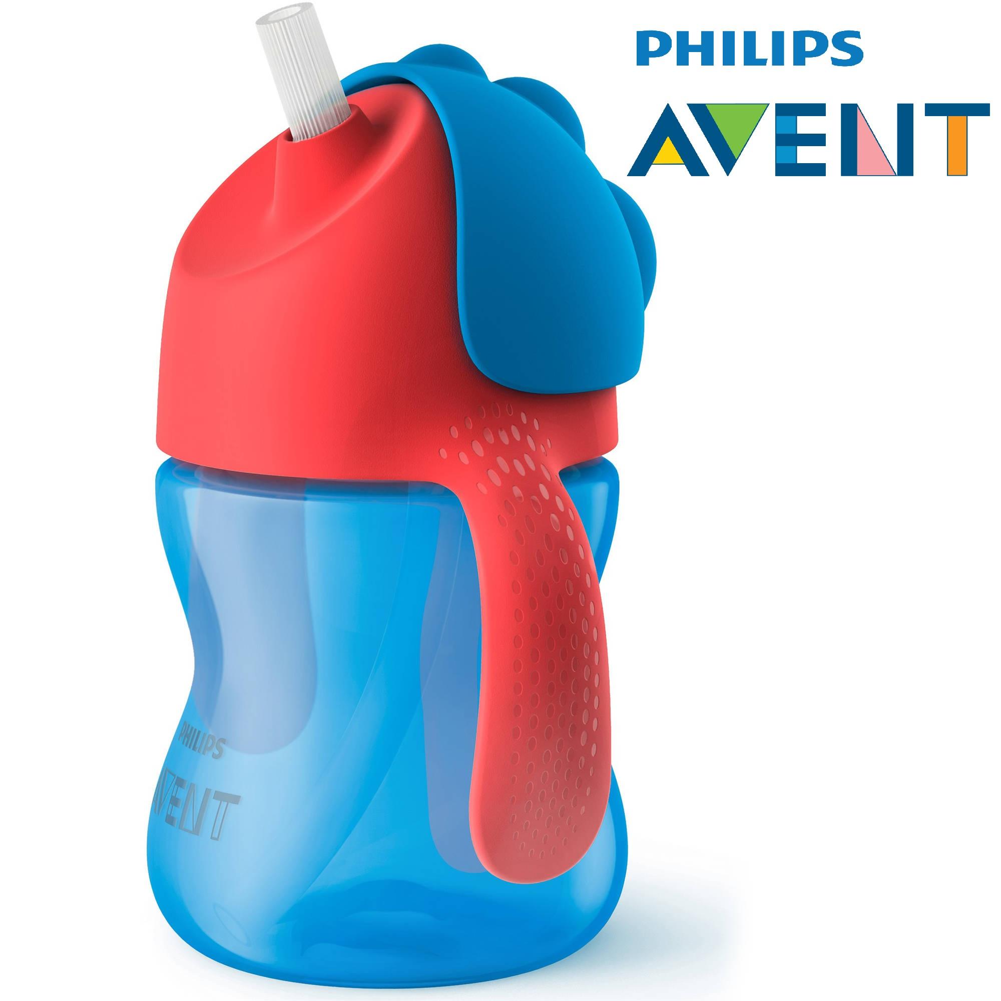 Bình nước tập uống ống hút Philips Avent có tay cầm 200ml