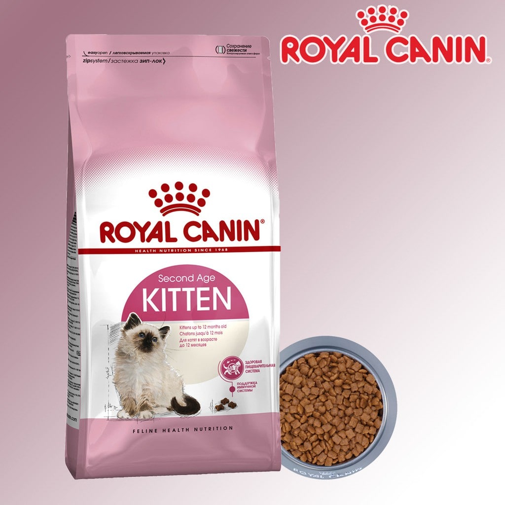 Thức ăn hạt khô cao cấp Royal Canin Kitten cho mèo con 4-12 tháng tuổi túi 2KG
