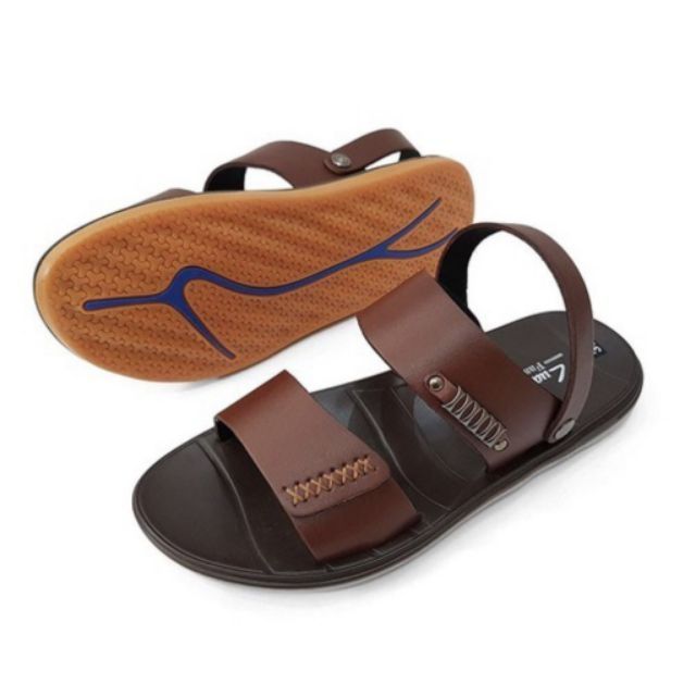 [Da Thật-BH 1 năm] Dép nam da bò quai hậu màu nâu cam kết da thật 100%,đế kết đi êm chân, dép được làm tỉ mỉ tại xưởng giaydepnguyenduoc giá sỉ bằng lẻ