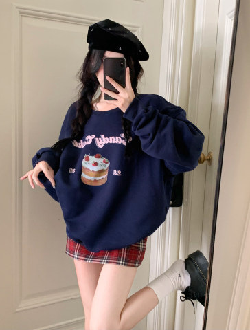 la Béo mm Áo Hoodie Dày Dặn Lót Nhung Áo Khoác Liền Mũ Rộng Rãi Mùa Đông Cho Nữ Áo Tôn Dáng Gầy Đường Phố Cao Cấp Trang Phục Nữ Cỡ Lớn