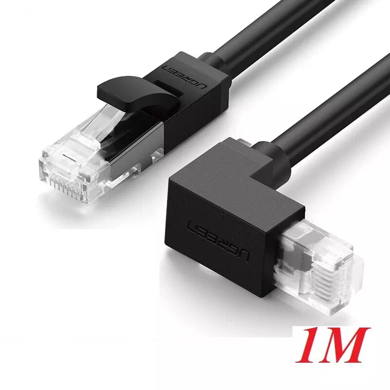 Ugreen 30833 1m màu đen cáp mạng cat6 utp 90 độ nw115