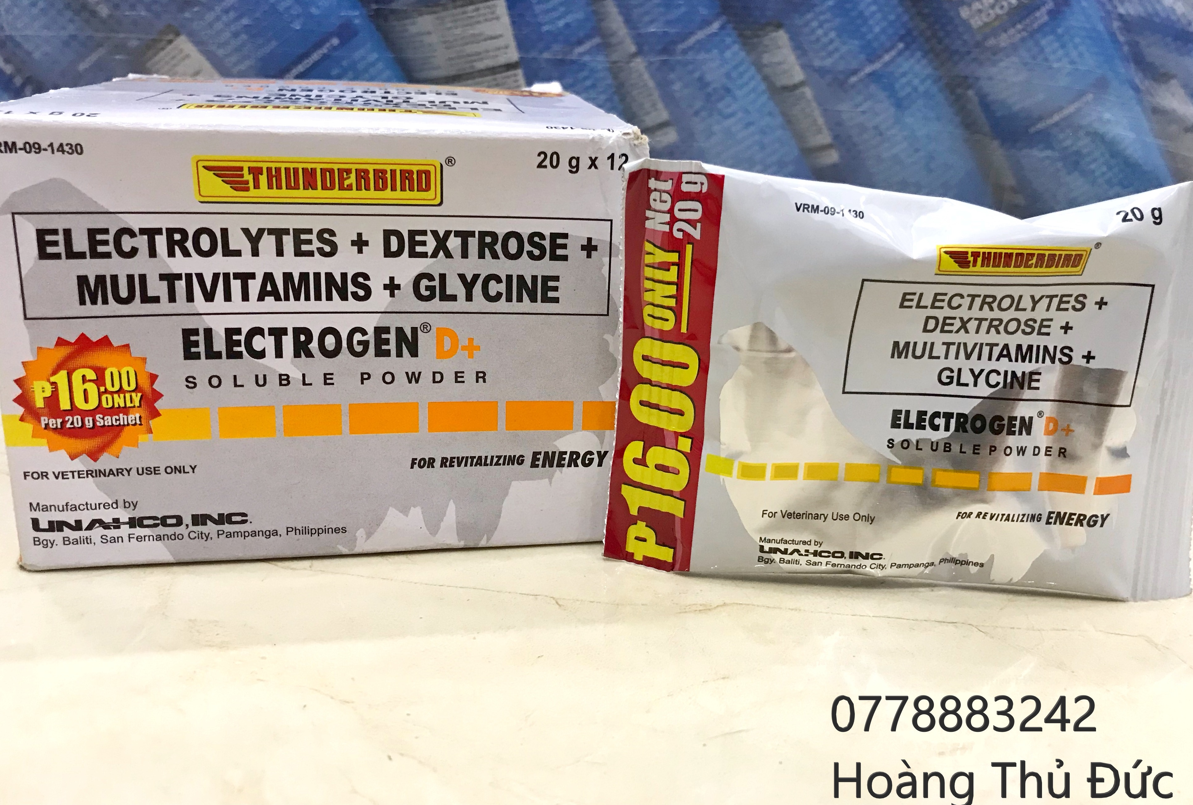 Electrogen D+ bổ sung vitamin điện giải dành cho gà đá
