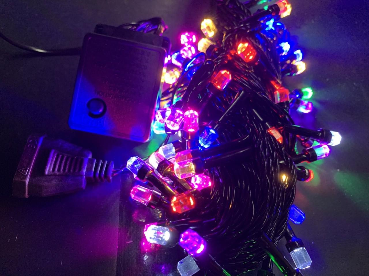 [HCM]Dây đèn chớp hình lục giác 10m 60 bóng