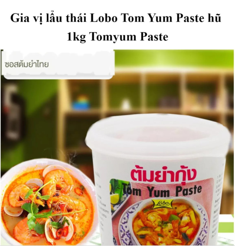Gia vị lẩu thái lobo 1kg*12h/ tom yum paste lobo/ thai hot tot seasoning - nhập khẩu thailand