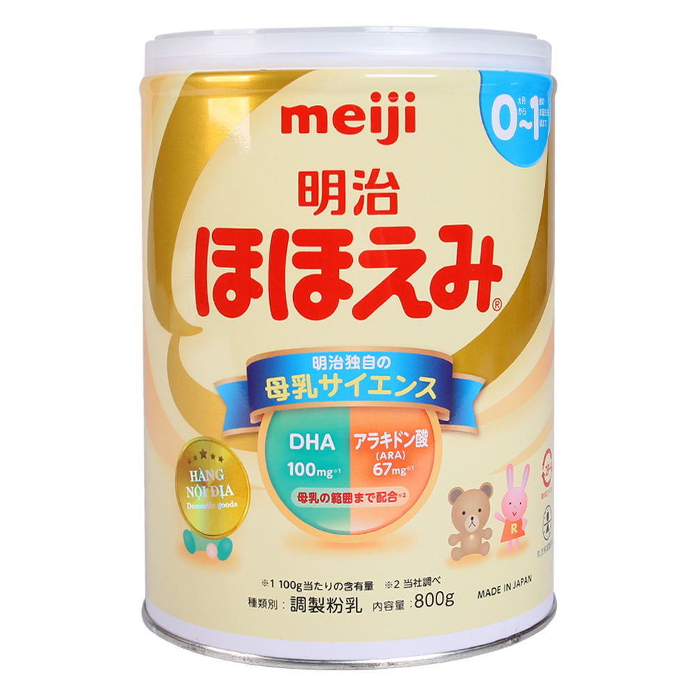 Sữa meiji 0-1 Nội địa 800g Cho Bé Từ Sơ Sinh date 3/2025
