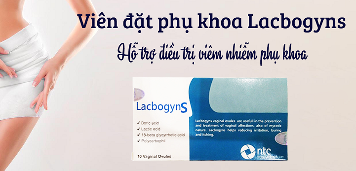 Viên đặt phụ khoa lacbogyns, viêm nhiễm phụ khoa,viêm,nấm,khí hư âm dao,nóng,ngứa,rát - hàng chính hãng italia