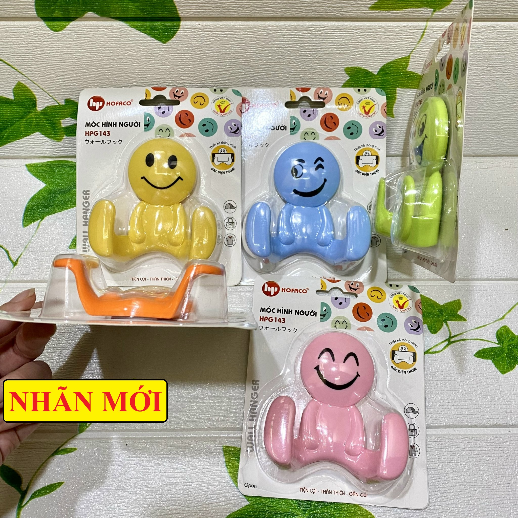 Móc dán tường - Móc treo đồ hình người HPG143 – móc treo đồ đa năng