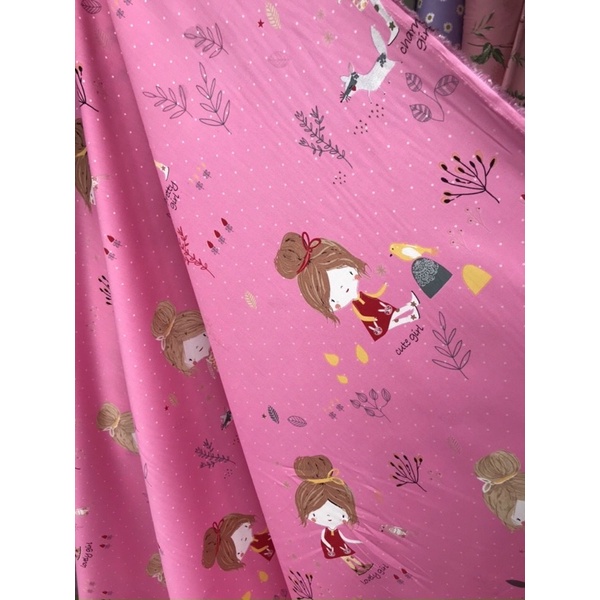 Vải cotton Hàn Quốc may ga gối