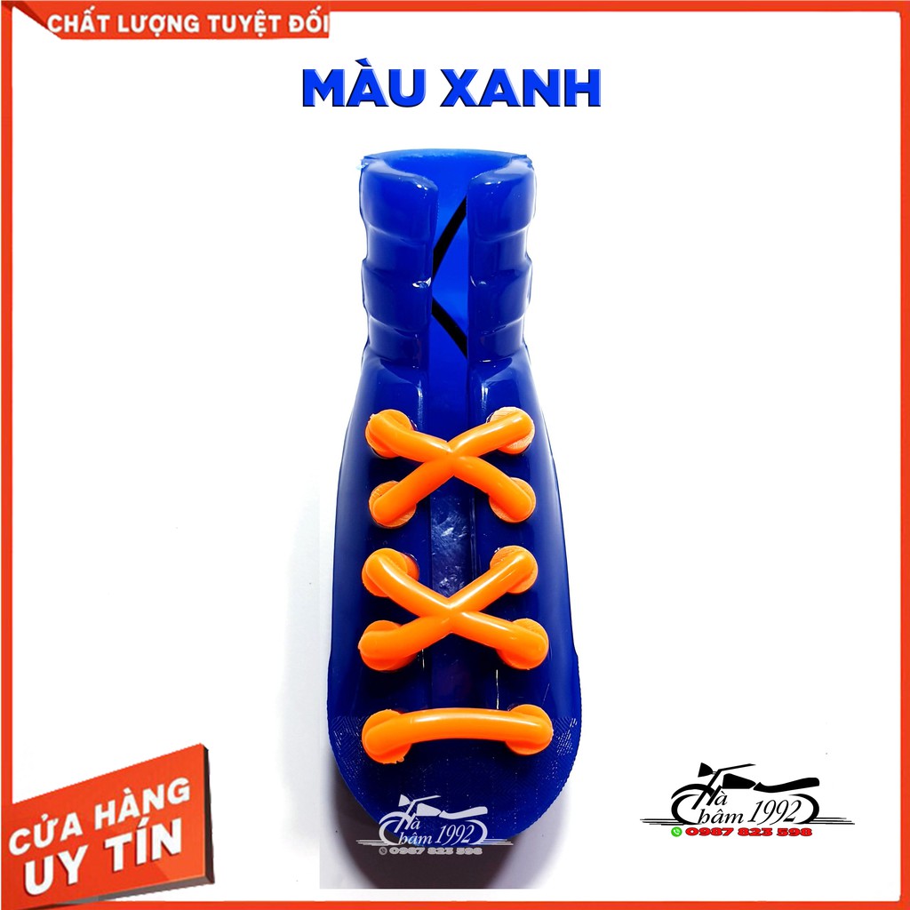Bọc chân chống xe máy kiểu giầy thể thao - cao su phủ bóng; bọc chân chống xe máy