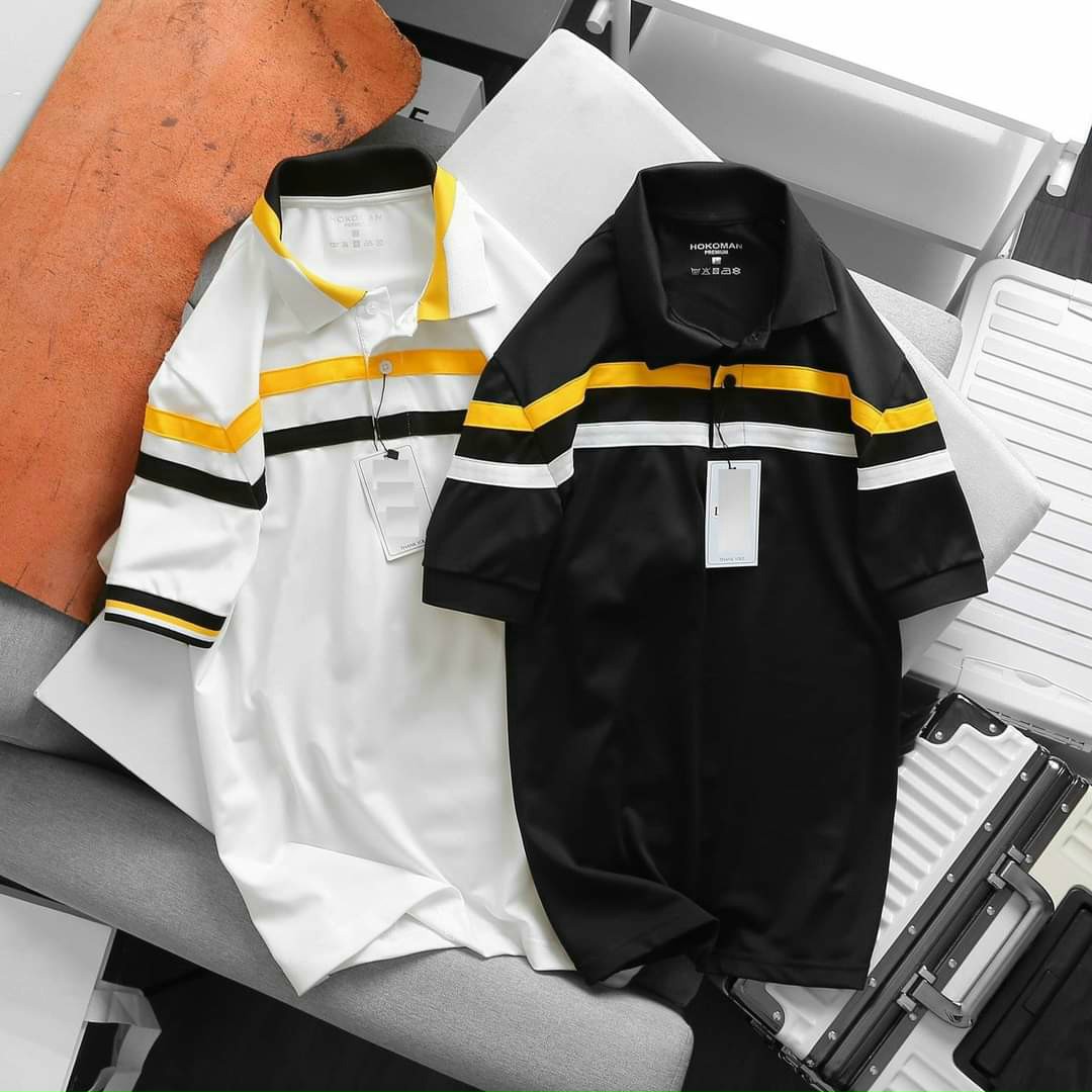 Áo thun polo thun cotton cá sấu 100%- thiết kế họa tiết - sang trọng - lịch lãm - độc lạ - hàng vnxk