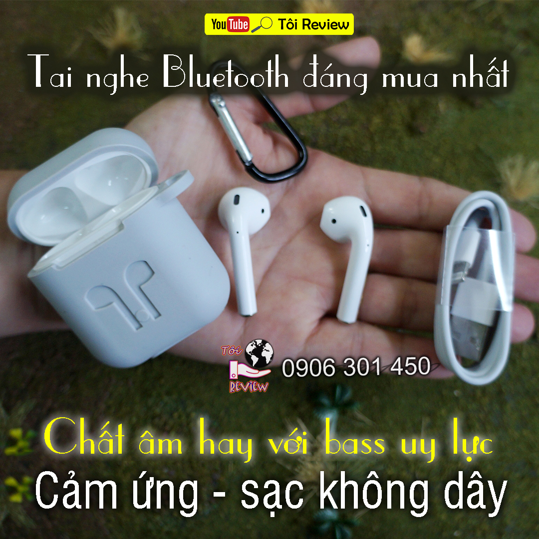 Đánh giá Tai nghe Bluetooth Borofone Cảm ứng Sạc không dây, Nghe nhạc hay đầy đủ bass treble, Giá siêu rẻ