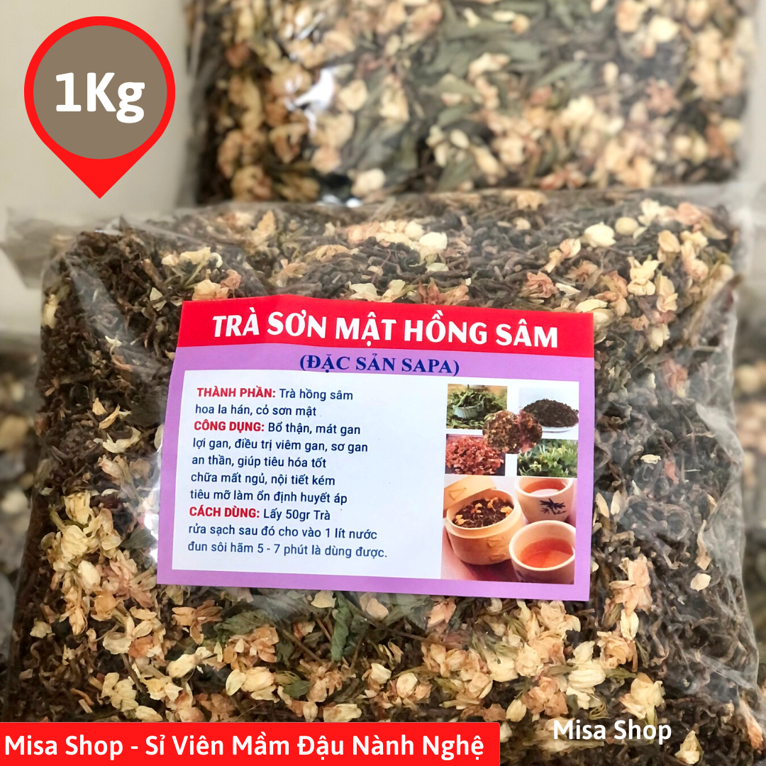 1kg trà sơn mật hồng sâm sapa tây bắc loại ngon