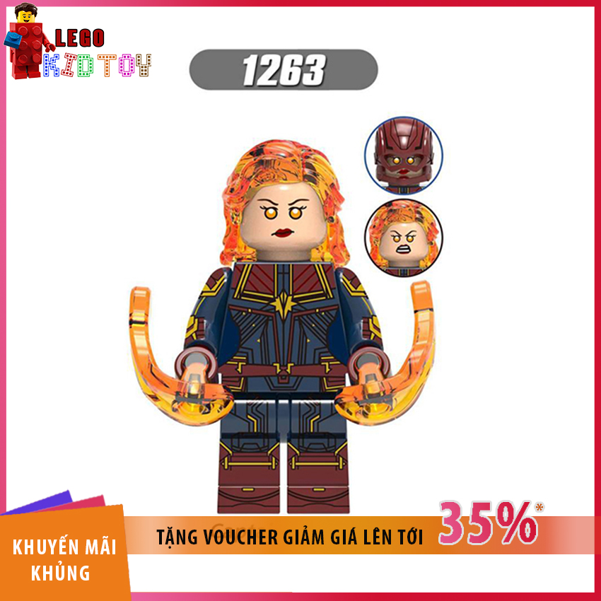 Đồ Chơi Trẻ Em lego captain marvel minifigures marvel 1263