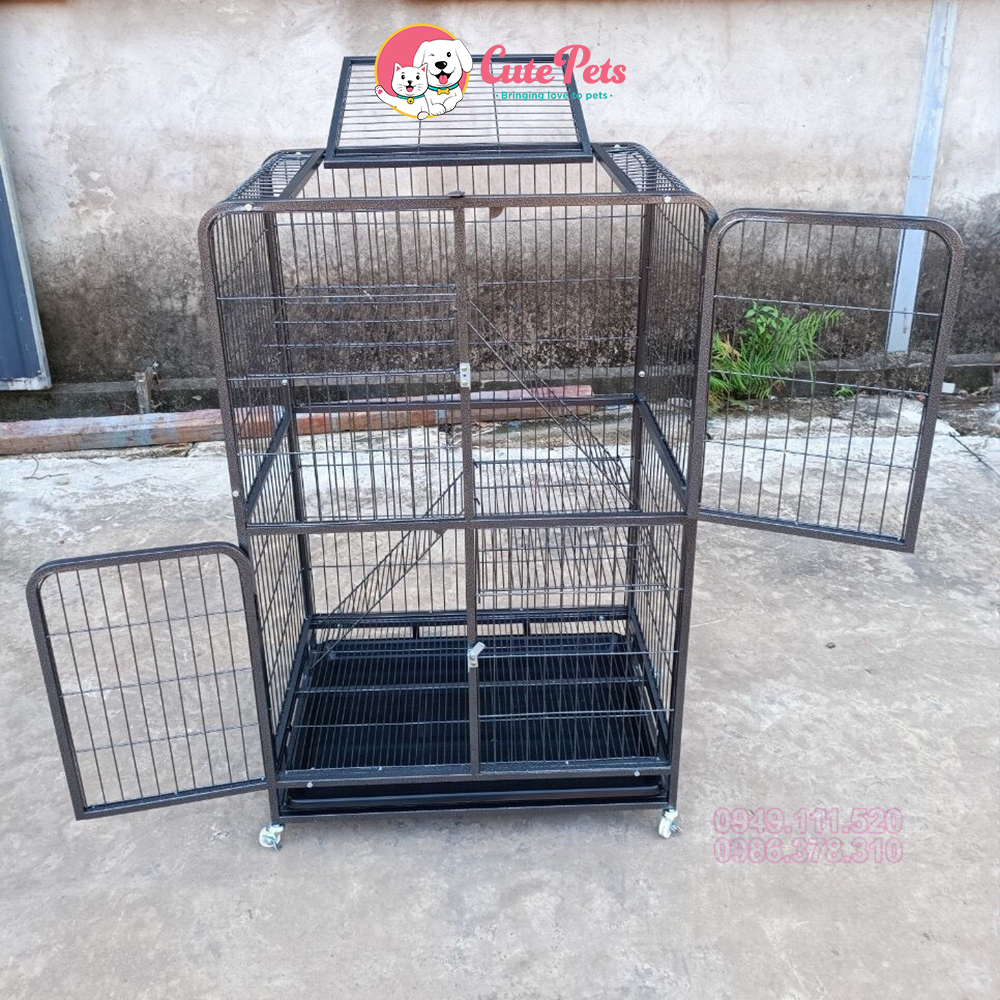 Lồng mèo 3 tầng 78x52x126cm dành cho mèo