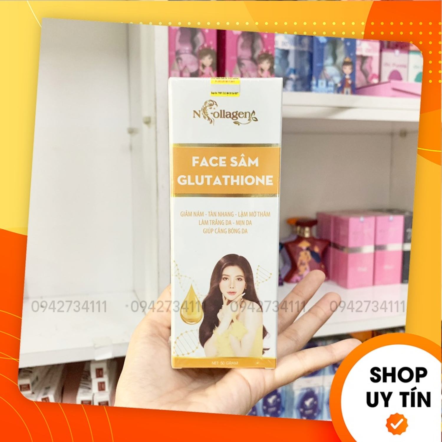 Kem Face Nhân Sâm Glutathione N Collagen - Kem Face Sâm Giảm Nám NCollagen