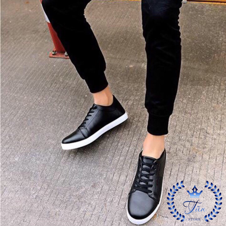 Giày Sneaker Nam-Gìay Thể Thao Nam Đen Đế Trắng Sang Xị Mị 2020 ( Tặng Kèm Vòng PT)