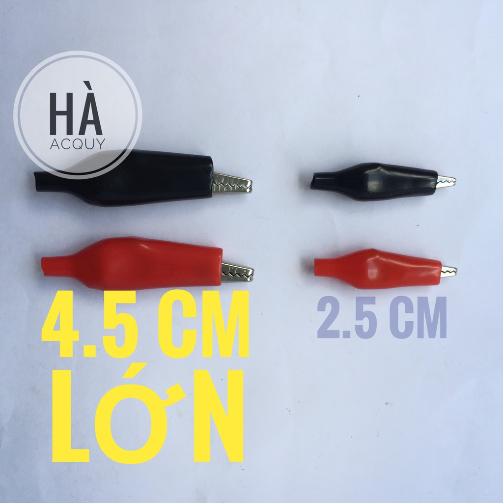 10 cặp kẹp cá sấu lớn - 4.5 cm